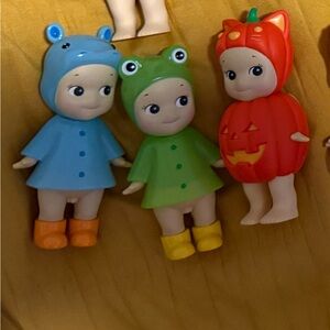 Colorful Animal and Pumpkin Costume Dolls